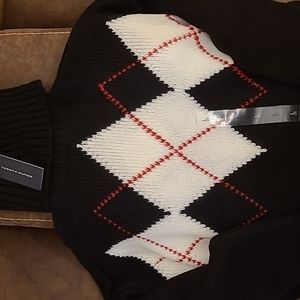 Tommy Hilfiger Argyle Turtleneck Sweater